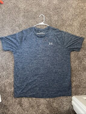 NWOT Under Armour Men’s Navy Heather Performance Short Sleeve Tee ( Size 2XL )